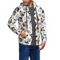 thumbnail image 3 of Zip Up Hoodies for Men - French Bulldog3 Long Sleeve Comfrt Men'S Fashion Hoodies & Sweatshirts, Jackets for Men Hoodies Pullover Clothing Clothes with Pouch, 3 of 5