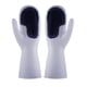 thumbnail image 1 of Billuyoard 1 par de guantes de limpieza para lavar platos, guante para lavar platos de PVC para fregador doméstico, herramienta de limpieza de cocina, Suministros de limpieza para el hogar azul Billuyoard HA000467-01B, 1 of 6