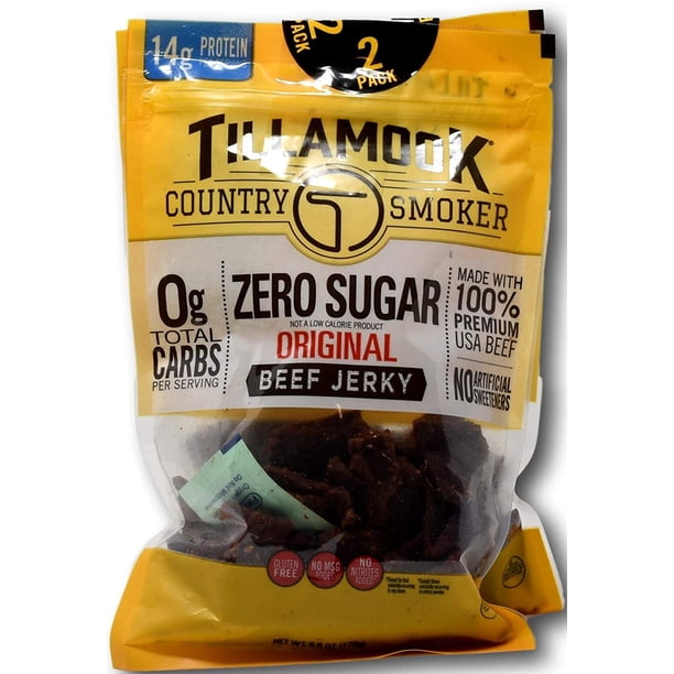 Original Beef Jerky Country Smoker Zero Sugar 14 Gr Protein Zero Carb Gluten Free No Msg 12 Oz 2 Pack Of 6 Oz Walmart Com Walmart Com