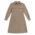thumbnail image 6 of Cozyvia Women's Modern Swimsuit Cover Up Blouse, Solid Color Cotton Bathing Suit Coverup Button Down Beach Long Shirts with Pockets - Khaki XL, 6 of 6