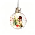 thumbnail image 2 of Qwtwty Glowing Christmas Story Ornament, Shatterproof Mini Clear Christmas Themed Hanging Pendants for Xmas Tree Holiday Party Decor, 2 of 7