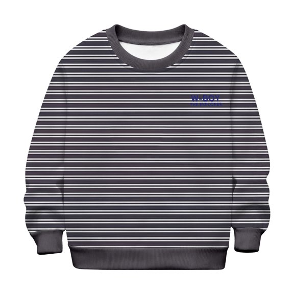 SJLDQY Boys' Striped Sweatshirts Casual Long Sleeve Crewneck Pullover Sweatshirt Fall Winter Outfits Comfy Tops