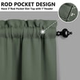 thumbnail image 5 of Mushroom (55) Kitchen Curtain Valance 3 Piece Home Curtains and Valance Set Curtain Sink Window Decor Window Treatment Tier 27.5x36 Length, 5 of 6