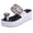 White, variant on ZTTD Women's Thick Bottom Beading Button Toe Ring Slippers Platform Flip Flops Shoes Black