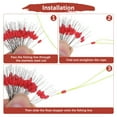 thumbnail image 5 of Uxcell Fishing Bobber Stops [300PCS] Column Floats Sinker Stops for Streams & Lake Fishing - Red Silicone, 5 of 6