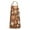 Brown Daisy Flower, variant on Pink Daisy Flower Yellow Centers Pattern Apron-Garden Aprons for Women with Pockets-Cotton Linen Waterproof Kitchen Cooking Gardening Aprons Adjustable for Kitchen,Cooking,BBQ and Salon 33x27 Inch