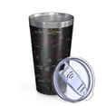 thumbnail image 2 of 16oz Tumblers Math Equations Physics Formulas Black Pattern Stainless Steel Vacuum Insulated Double Wall Travel Tumbler Cups Mug with Lid and Straw,Cleaning Brush for Coffee,Tea, 2 of 4