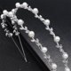 thumbnail image 5 of Nvzi Horquillas para el pelo de boda con flores para novias, peinetas con perlas de cristal, pinzas para el pelo, accesorios para el pelo de boda dorados, joyas plateadas, 5 of 5