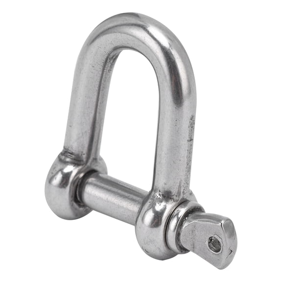 BIMZUC 304 Stainless Steel D-Shaped Bow Shackle Screw Pin Anchor M4 (0.16 inches) for Outdoors & Marine