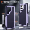 thumbnail image 5 of Designed for Samsung Galaxy S23 Ultra Case 2 in 1 Gift Militay Grade Drop Protective Rugged Heavy Duty Cover Shockproof Case for Galaxy S23 Ultra Phone Case for women men boy girl (Purple+Blue), 5 of 9