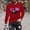 Red(New), variant on PNTUTB Men's Fashion Print Long Sleeve Crew Neck Design Comfortable Casual Top for Fall/Winter
