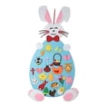 thumbnail image 2 of Fun Easter Felt Craft Ornaments with Hanging Craft Kits for Kids Easter Birthday Party Favor - pink, 2 of 8