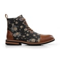 thumbnail image 2 of Polar Fox Brooke MPX806061 Woolen and Synthetic Leather Lace-up Fashion Chukka Boots with Zipper Closure, in Orchid Brown, Men's Size 11, 2 of 8