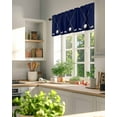 thumbnail image 3 of Golf Clubs Golf Bal Valances for Windows Classic Sport Dark Blue Background Valance Rod Pocket Light Filtering Short Window Treatments Curtains for Kitchen Bathroom Living Room Bedroom, 42 x 18 Inch, 3 of 7