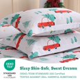 thumbnail image 2 of Set de edredón JSD para niños, tamaño doble, árbol de Navidad, Red Cars, 2 of 8