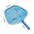 thumbnail image 3 of COFEST Heavy Duty Blue Aluminum Pool Skimmer Net, 49x32x3cm, 0.26kg, for Swimming Pools - Fine Mesh Cleaning Rake with Telescopic Pole Compatibility Blue, 3 of 6