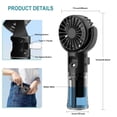 thumbnail image 2 of Ventilador nebulizador portátil Frelisiy recargable de 55 ml, 4 velocidades, negro, 2 of 4