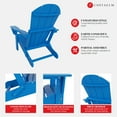 thumbnail image 5 of Paradise Outdoor Folding Poly Adirondack Chair, 5 of 13
