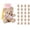 Pink#008, variant on 24 Pcs 5 Inch Mini Graduation Bears Bulk Class of 2026 Mini Bears Plush Stuffed Animals with Diploma Cap Sash for Her Him Graduation Party Gifts Favors