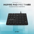 thumbnail image 4 of Teclado Numerico ACTECK INSPIRE PAD PRO TN480 Inalambrico USB 2.4 GHz + BT Multidispositivo negro, 4 of 5