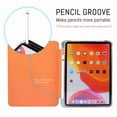 thumbnail image 4 of Dteck Magnetic Case for iPad Air 10.9 5th 2022 Released & iPad Air 4th 2020 (10.9 Inch) Ultra Slim Smart Auto Sleep/Wake Cover Tri-fold Stand With Pencil Holder Clear Back Cover, Orange, 4 of 5