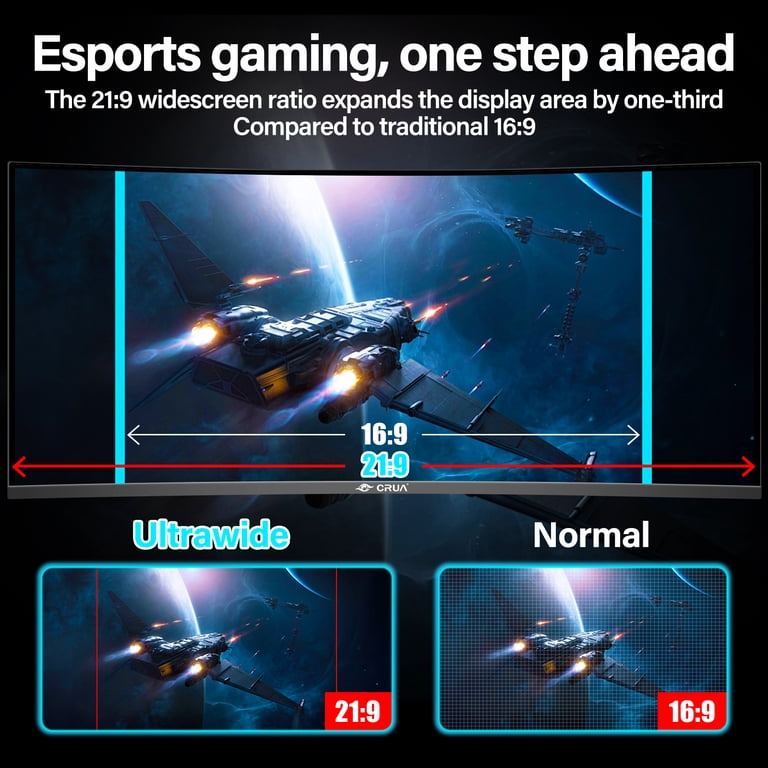 Gawfolk 34" Curved Ultrawide Gaming Monitor photo 6