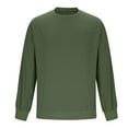 thumbnail image 5 of S-4X Plus Size Sweatshirts for Men with Pocket Big & Tall Long Sleeve Shirts Mens Casual Solid Color Pullover Crewneck Athletic Sweatshirt Tops, 5 of 5