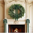 thumbnail image 4 of 10Pcs 20"x8" Velvet Christmas Tree Bows, Vintage Ribbon Tree Topper Bows, Ornaments for Staircase Garland Wreath Holiday Home DIY Crafts Christmas Decorations( Deep Green ), 4 of 11
