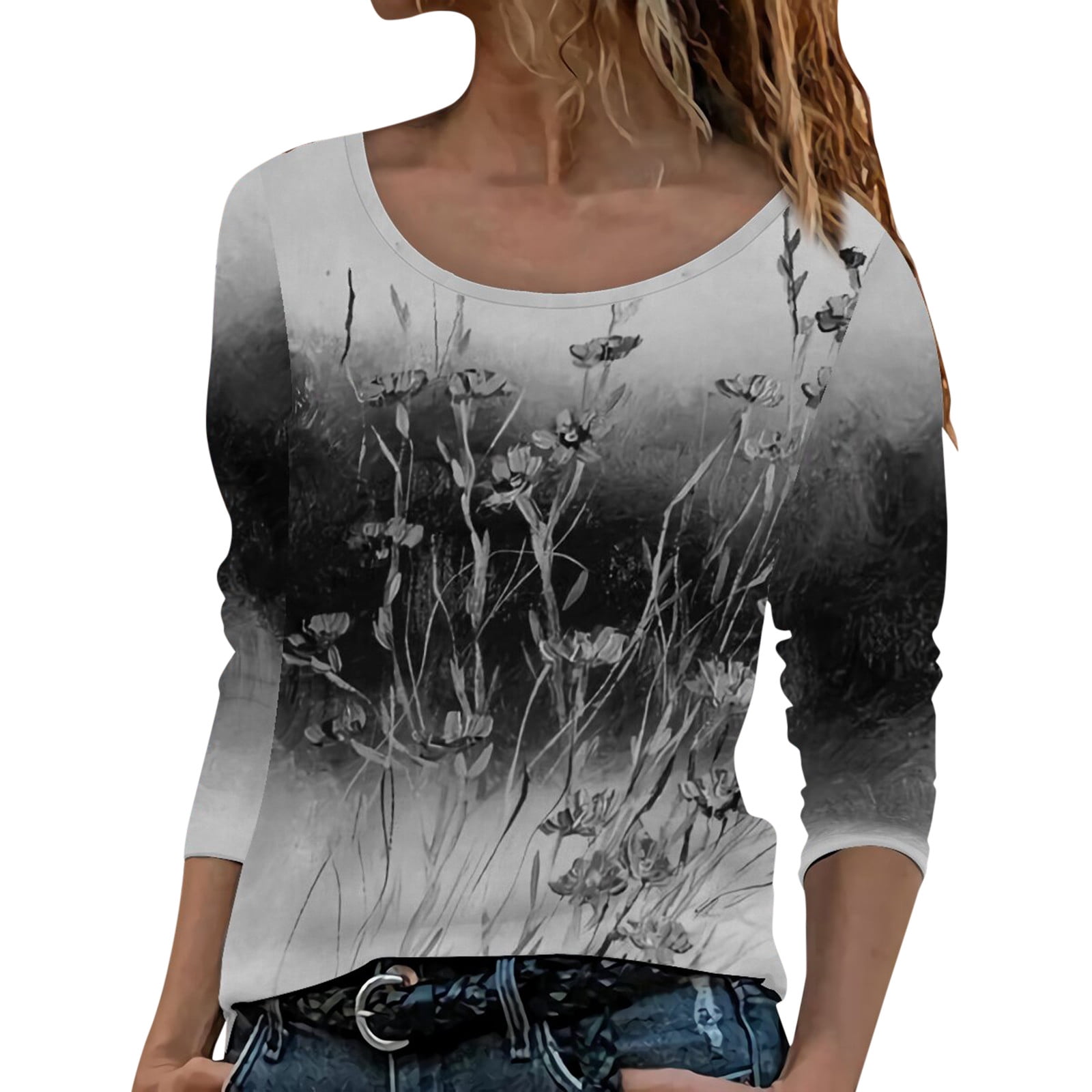 tall long sleeve t shirts womens