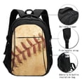 thumbnail image 3 of Vsdgher Vintage Baseball Print Travel Laptop Backpack, Laptops Backpack with USB Charging Port, Water Resistant Computer Bag Gift for Men & Women, 3 of 7