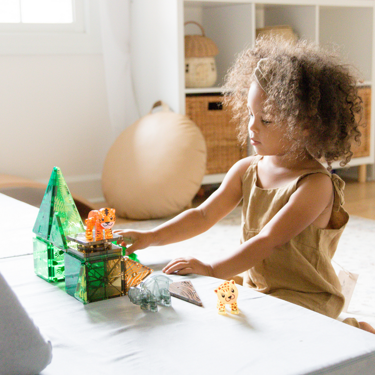 ☺︎itma☺︎ MAGNA-TILES Jungle Animals 25-Piece Magnetic Construction