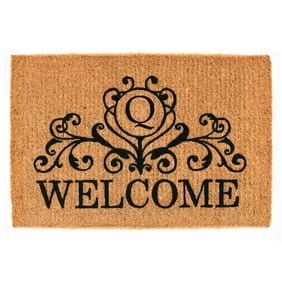 Calloway Mills Kingston Welcome Outdoor Doormat 18" x 30" x 1.5" (Letter Q)