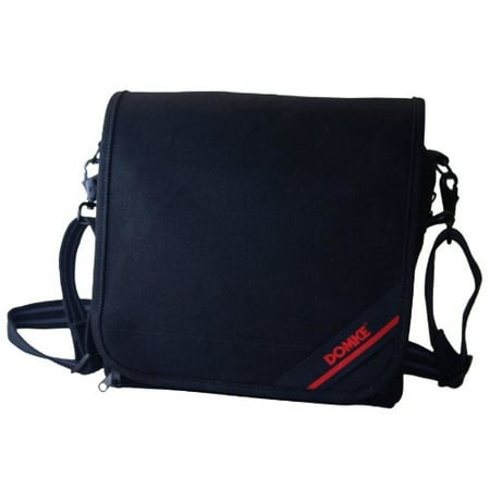 Domke F-5XC Large Shoulder Camera Bag - Black Canvas, Padded DSLR Case With Adjustable Strap, Made In USA