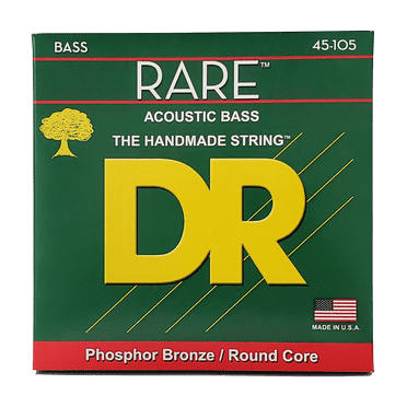 DR Strings RPB45 Rare Medium Phosphor Bronze Acoustic Bass Strings (45-105)