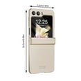 thumbnail image 3 of Ultra Thin Detachable Case for Samsung Z Flip5, PC Material, Spring Film Integrated, Stand Function, All - Round Protection, Sleek, 3 of 6