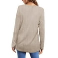 thumbnail image 4 of Fantaslook Long Sleeve Shirts for Women Crew Neck Casual Tunic Tops Lightweight Pullover, 4 of 8