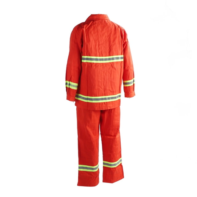 Flame Safety Suit, 200 degrees Celsius Heatproof Grade 3 FR Coverall with High Vis Design