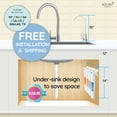 thumbnail image 2 of AQUAVI Twist Ultra-Filtration Alkaline Under Sink Water Filter System, 4-Stage High Capacity, Remove 99.99% Contaminants, Quick Filter Change with Brushed Nickel Faucet, 2 of 6