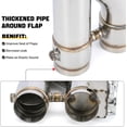thumbnail image 2 of Universal 3 Inch Stainless Steel Exhaust Valve Pipe Kit, 2 of 6