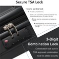 thumbnail image 2 of Canddidliike 28-Inch Luggage, Hardshell Travel Suitcase Bags with TSA Lock, Lightweight - Black, 2 of 9