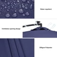 thumbnail image 4 of ACEGOSES 8.2x8.2ft LED Square Outdoor Patio Canopy Offset Umbrellas for Villa Gardens,Lawns and Yard,Navy Blue, 4 of 9