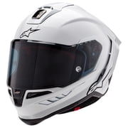 Alpinestars Supertech R10 Solid Street Motorcycle Helmet - Gloss White / Small