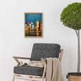 thumbnail image 3 of Colourful Cityscape Building Blocks Reflecting On Water Artwork Framed Wall Art Print A4, 3 of 4