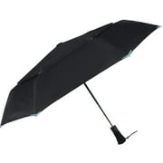 3M Scotchlite Reflective Automatic 3 Folding 43 Windproof Sun Rain Umbrella, Black