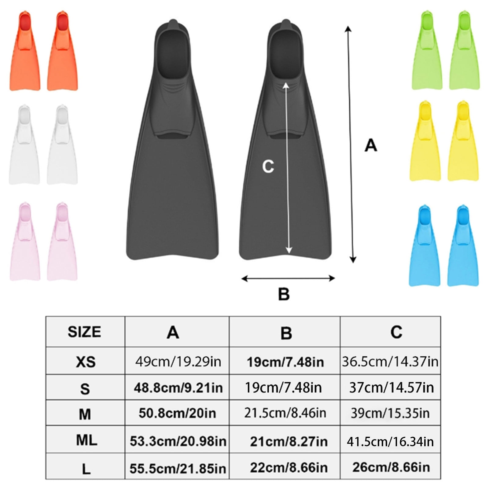 Swimming Fin Comfortable Flexible Scubas Diving Fin Adult Childrens Swimming Fin Starter Swimming Training Equipment