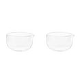 thumbnail image 1 of Small Glass Bowls For Kitchen Prep, Glass Salad Bowl For Dessert, Fruit, Pudding, Candy, Cereal, Ice Cream, Stackable Bowls 2 Pcs, 1 of 9