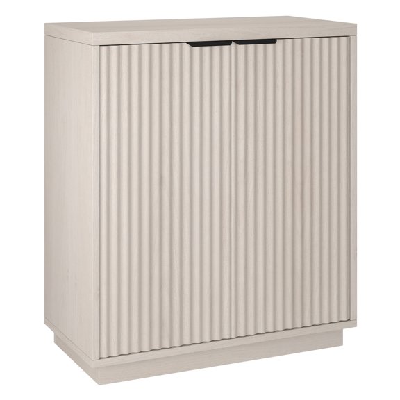Evelyn&Zoe Modern/Contemporary 28" Wide Alder White Accent Cabinet