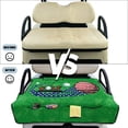 thumbnail image 6 of COEQINE 2-in-1 Golf Cart Seat Cover & Carry Bundle, Folds Like a Bag with Handle, Universal Fit for Two-Seaters, 4 Storage Pockets, Machine Washable Polyester, American Flag Golf Green, 6 of 8