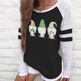 thumbnail image 2 of Ichuanyi Womens Tops, Summer Women's St.Patrick's Day Print Long-sleeved Casual Blouse Pullover Tops, 2 of 4