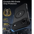 thumbnail image 4 of for iPhone Air Case, Compatible with MagSafe, Translucent Matte Shockproof Anti-Slip Anti-Fingerprint Pocket-Friendly Phone Case Cover - Black, 4 of 7